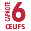 Capacité de 6 oeufs